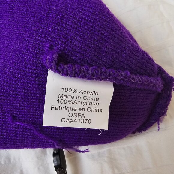 NWOT Volare x Cucci Beanie - Purple - Picture 4 of 4